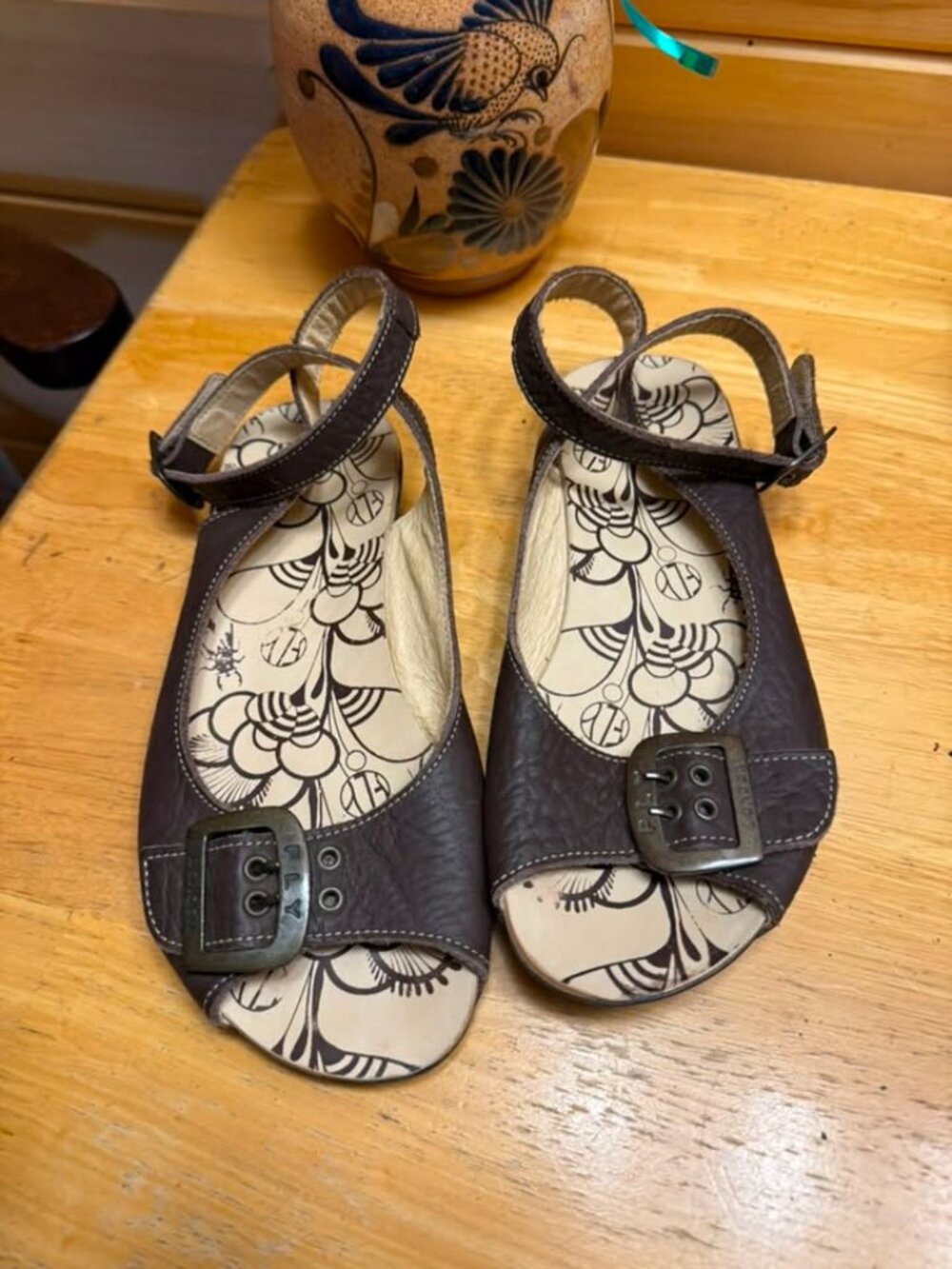 Fly London Leather Flats Size 37